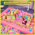 Magic sand magnetic sand with free mold sand box accessories total 60 pieces + convenient storage box portable magic sand. 