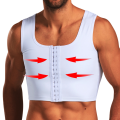 Men Gynecomastia Shaper Vest Abdomen Slimming Chest Control Shapewear Short Compression Shirts Corset Tops Workout Undershirt.