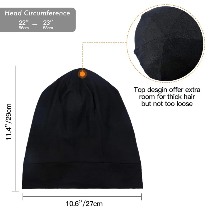 Silky%20Satin%20Lined%20Bonnet%20Sleep%20Cap%20Adjustable%20Stay%20On%20All%20Night%20Hair%20Wrap%20Cover%20Slouchy%20Beanie%20Curly%20Protection%20Silk%20Hair%20Bonnet%20-%20Image%202