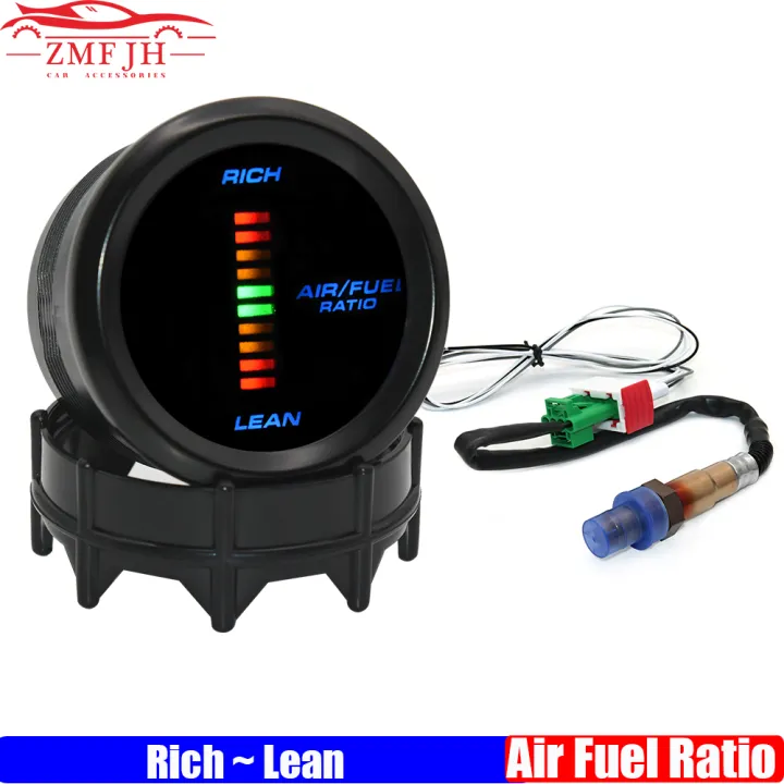 2" 52MM Air Fuel Ratio Gauge with Narrowband O2 Oxygen Sensor ...