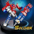 2IN1 Transformation Robot Toy Deformable Ballpoint Pen Rotary Joint Robot Deformation Action Figure Model Toys Deformed Robot. 