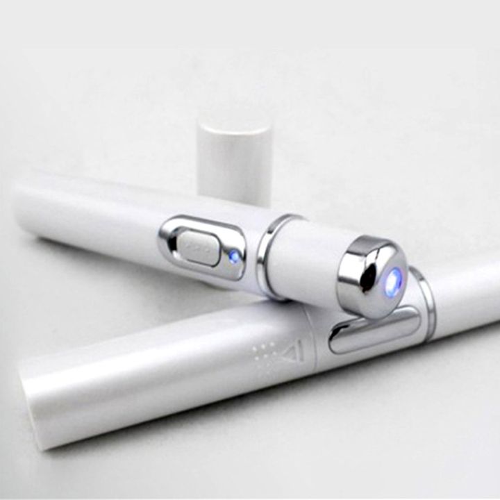 Kd-7910 Acne Blue-Ray Pen Machine Blu-Ray Acne Pen Portable Wrinkle Toxin Removal Treatment Massage Stainless Pen Massage
