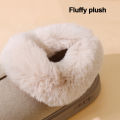 Thickened Warm Plush Snow Boots Women Winter 2025 Fluffy Faux Fur Cotton Shoes Woman Thick Sole Non Slip Comfort House Slippers.