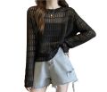 New Model Summer Two Pices Set Full Sleeve Net T shirt For Women. 