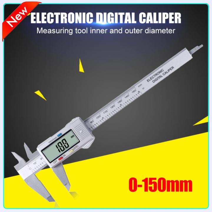 Digikey Electronic Ruler Multi-functional 0-150mm LCD Digital Depth Practical Ruler Classic ...