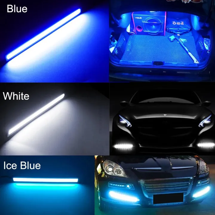 20PCS%2017CM%20LED%20DRL%20Waterproof%20Driving%20Daytime%20Running%20Lights%20Strip%2012V%20COB%20LED%20Car%20Aluminum%20Stripes%20Lights%20-%20Image%204