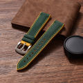 Canvas Nylon Rubber Strap 20mm 22mm 24Waterproof Watchband For Breitling Omega IWC Citizen TUDOR Hamilton Watch Men accessories. 