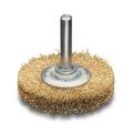 Brass Wire Wheel Brush Rust Removal Polishing Wheel Wire Wheel Brushes Cup Rust Rotiary Copper-plated Steel Wire Brush Tool. 