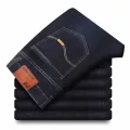 Men's New Thin Breathable Straight Business Men's Fashion Pants Cotton Soft Casual Stretch Denim Trousers Male Brand Clothes. 