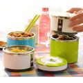 2-Layer Stainless Steel Lunch Box Hot Tiffin for Office and School. 