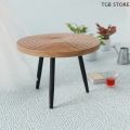 1:12 Dollhouse Miniature Round Table Tea Table Doll Home Coffee Table Furniture Decor Toy Micro Scene Construction Props.