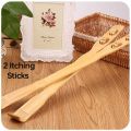2 Pcs Wooden Back Scratcher Massage Stick Twin Backscratching Sticks. 