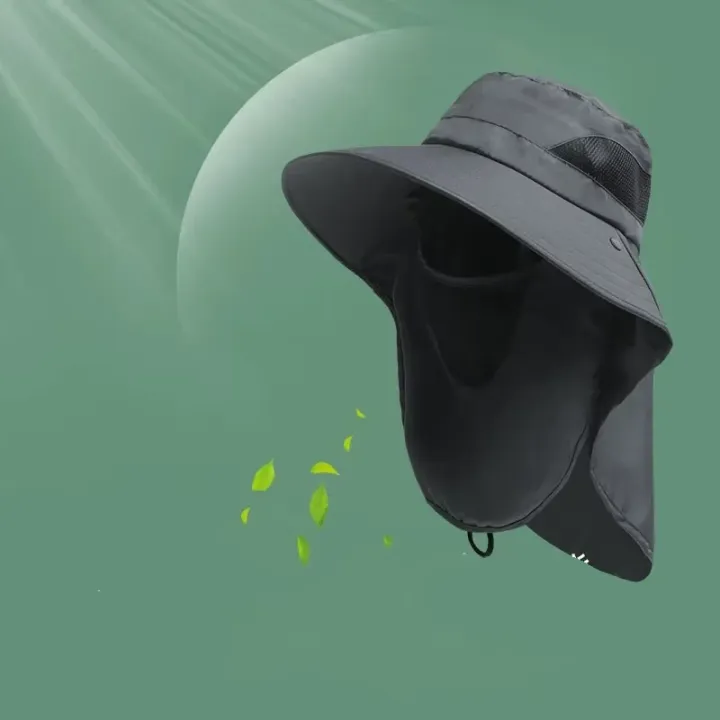 Summer%20Sun%20Hats%20UV%20Protection%20Outdoor%20Hunting%20Fishing%20Cap%20For%20Men%20Women%20Hiking%20Camping%20Visor%20Bucket%20Hat%20Neck%20Flap%20Fisherman%20Hat%20-%20Image%203