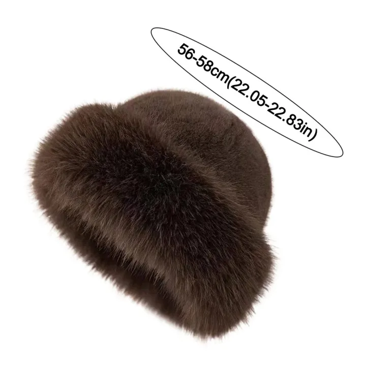 New%20Fluffy%20Fur%20Winter%20Hat%20Solid%20Color%20Thicken%20Bucket%20Hat%20Cold%20Windproof%20Berets%20Chrismas%20s%20-%20Image%206
