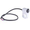 Motorcycle Handlebar Headlight ON/OFF Switch Scooter ATV Aluminum Alloy 2-Wire Black Light Waterproof Switchs 12V.