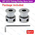 775 Motor Aluminum GT2 Timing 5mm Bore Shaft Pulley 20 Teeth 6mm Belt For CNC Machine 3D Printer DC Gear Motor Parts Puli. 