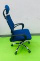 (FP-M-23-Ss) Executive office chair V-mash Blue Revolving Chair with Headrest Chair.