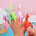 10pcs Dinosaur Finger Catapult Decompression Toy TPR Turkey Finger Slingshot for Kids Birthday Party Favors Goodie Bag Pinata. 