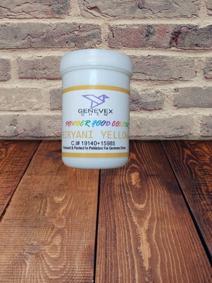 Biryani Yellow Powder Food Color - 25 Grams / Zafrani Yellow / Zarda Yellow