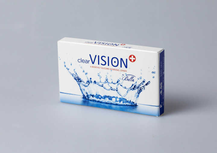 Bella Clear Vision Transparent Yearly Wear Available power- 0.50 To 7.00 With Lens Kit