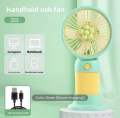 Portable Handheld Rechargeable Mini Fan Long Battery Life USB Electric Fan for Home Use Plastic Material from Mainland China. 