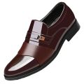 New men's formal leather Shoes Casual business non slip footwear Fashion minimalist work shoes Comfortable male flat Zapatillas.