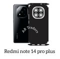 REDMI Note 14 PRO PLUS full Back 360 Protection skin wrap with sides and camera protection premium quality skin wrap for Redmi Note 14 Pro Plus full cover wrap sheet for redmi note 14 pro plus. 