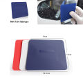 Trapezoid Card Squeegee Car Window Tint Vinyl Wrapping Squeegee Plastic Card Scraper with Different Hardness PPF Film Tools.