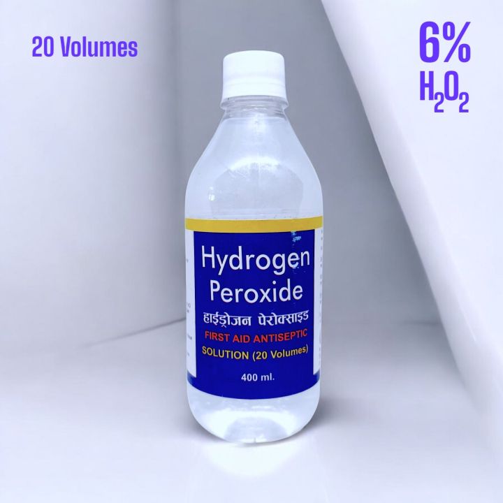 Hydrogen Peroxide (H2O2) | 6% Concentration (20 Volumes) | 400ml Bottle