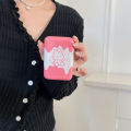 Pink rabbit pattern Appearance Suitable for iphone Original external battery protection cover and charging treasure case. 
