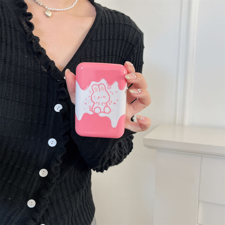 Pink rabbit pattern Appearance Suitable for iphone Original external battery protection cover and charging treasure case
