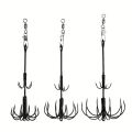 1Pcs Double-deck Squid Hook Squid Jigs Sea Fishing Octopus Hook Squid Umbrella Hook Fishing Lure Calamary Bait Catcher Tools.