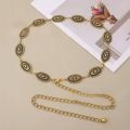 Ethnic style waist chain accessories Bohemian versatile belt women's dress high-end dress with waistband metal retro. 