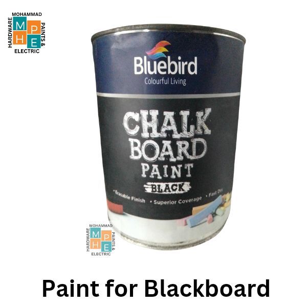 Darkest Black paint for Black board, Blue Bird Chalk board paint 750 ml. Darkest Black & Green Paint - water Proof and washable, for Arts and crafts,  Blackboard & DIY projects,