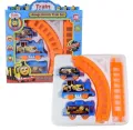 Battery operated children’s electric cute small Train stall toy children’s puzzle assemble. 