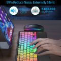 Wireless Backlight Keyboard And Mouse With Touchpad For Apple Huawei Samsung Xiaomi Rechargeable Ultra-Thin Tablet Teclado. 