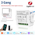 1CH/2CH/3CH Zigbee 3.0 Tuya Smart Light Switch Module Smart Life for Alexa  Home Yandex DIY Remote Breaker Delay 100-240V lightify. 