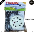 Multi Plug Power Extension Cord 1.5m High Grade Multi Functional Power sockets made in sri lanka. 