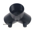 60/75mm Car Heater Air Vent Ducting Y Branch Heater Exhaust Connector W/Regulating Valve Flap for Webasto Diesel Parking Heater. 