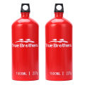 1.5L Aluminum Oil Fuel Bottle Alcohol Liquid Gas Oil Container for Camping Hiking Backpacking. 