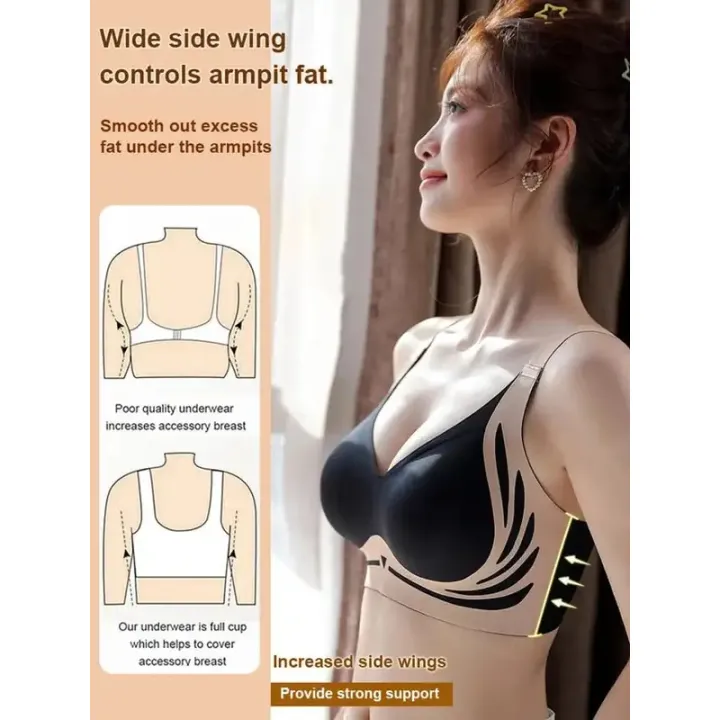 Super%20Gather%20Wireless%20Push-up%20Bra%20Women%20Gathered%20Up%20Soft%20Support%20Adjustable%20Underwear%20Anti-sagging%20Seamless%20Lift-up%20Bra%20-%20Image%204