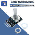 1/5/10PCS KY-040 360 Degrees Rotary Encoder Module Brick Sensor Switch Development Board For Arduino With Pins Half Shaft. 