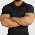 New Tight Sport T-Shirt Quick Drying Fitness Sportswear Short Sleeve Tops Running Training Shirt Summer Compression T-Shirts Men. 
