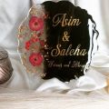 5 inch customise resin coaster/plaque. 