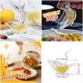 Manual Lemon Squeezer, Bird Lemon Juicer Ergonomic Design, Acrylic Transparent Fruit Juicer Portable Hand Lime Juicer. 
