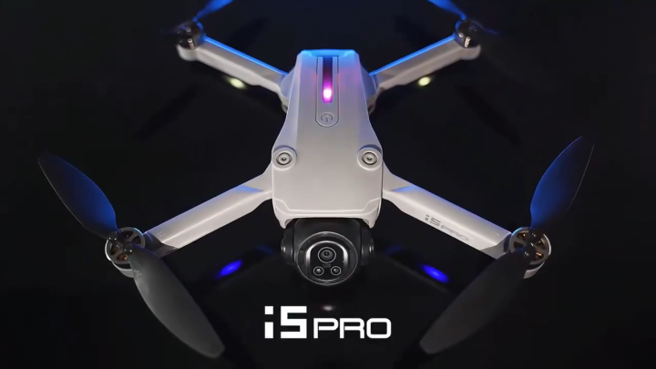 FLH I5 Pro Drone FPV WiFi Drone for One Key Landing, Optical Flow Hover Brushless Motor 2 Battery