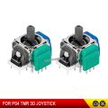 2/10pcs TMR Electromagnetic Effect Joystick Replacement 3D Analog Stick for PS5/PS4/XBOX Controller Gamepad.