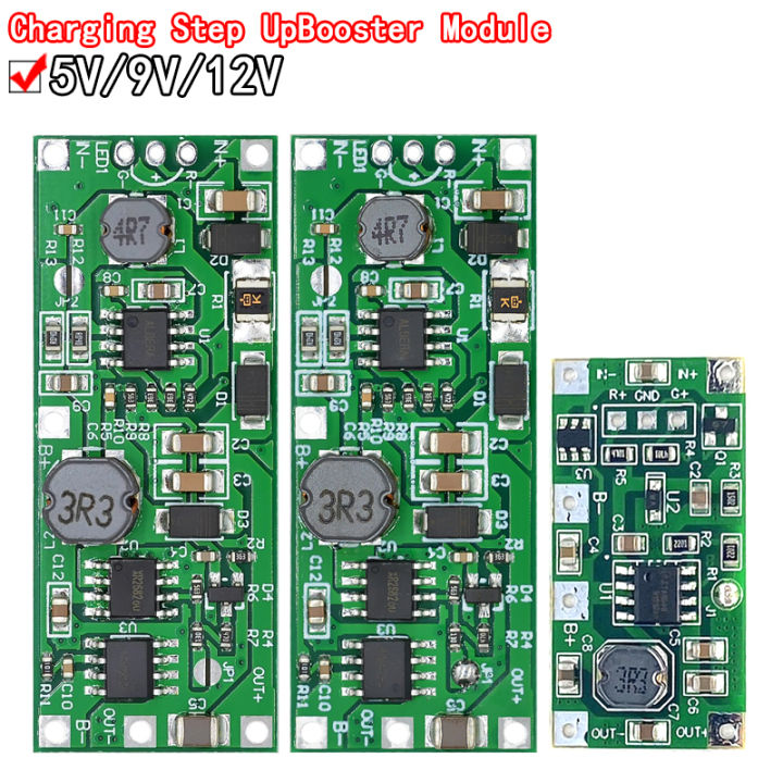 DC 5V 9V 12V Charging Step Up Booster Module for 18650 Lithium Battery ...
