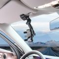 New Car Universal Clip Car Phone Holder 360 Degree Rotatable Retractable Phone Mount Stand For Dash Cam Smartphone Bracket.