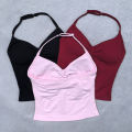 New Seamless Yoga Set Women 2Pcs Padded Halter Tank Top Scrunch Butt Lifting Gym Shorts Set Summer Sportswear Workout Clothes. 